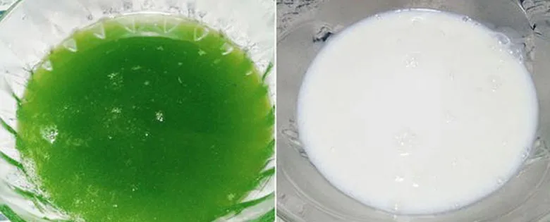 Cách nấu thạch lá dứa: Đổ khuôn thạch