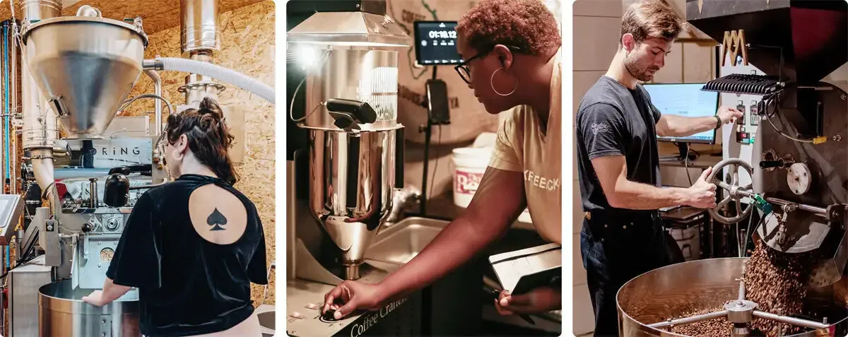 Máy rang cà phê đối lưu khí nóng