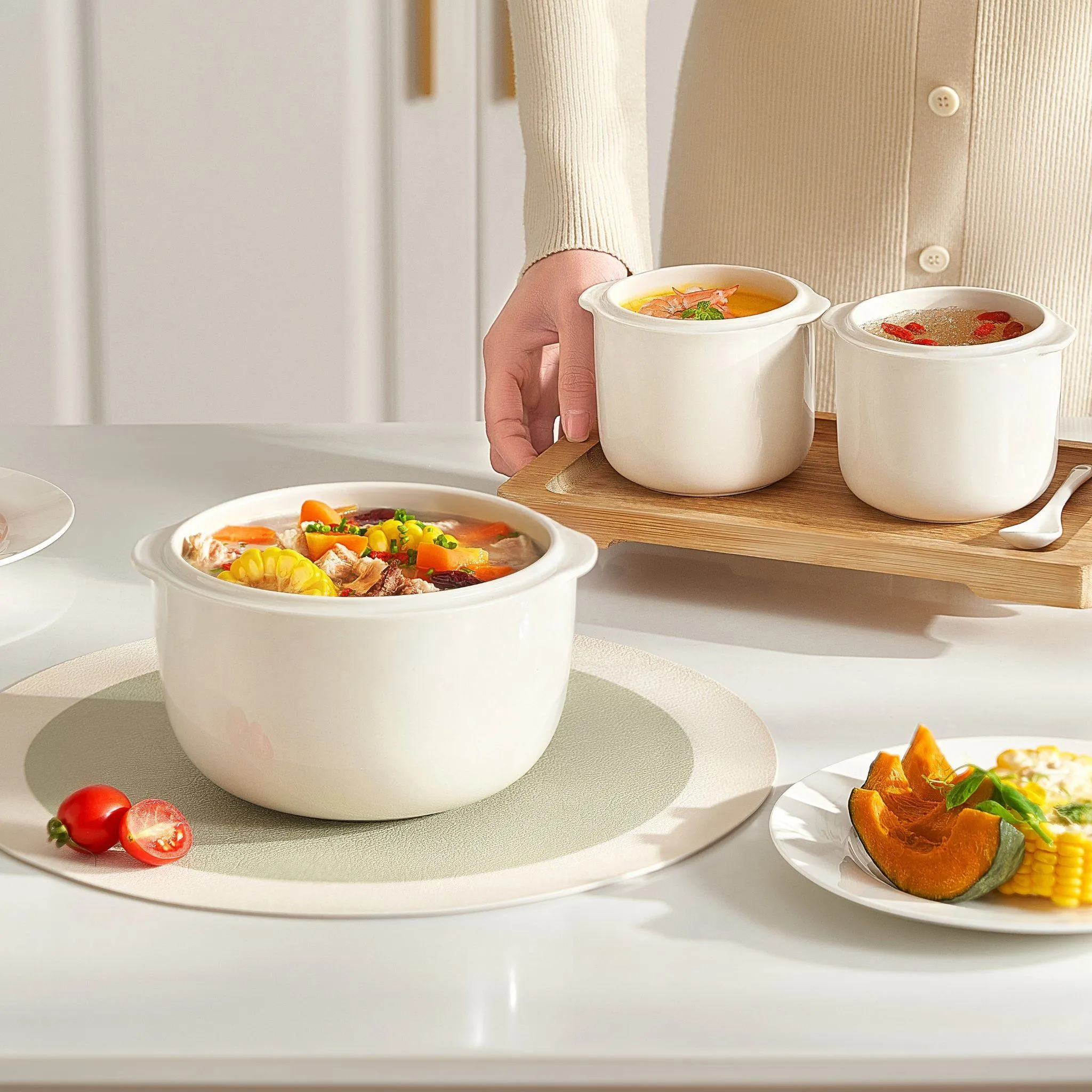 Nồi nấu chậm giúp cháo mịn sánh tự nhiên