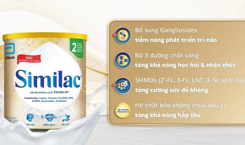 Sữa bột Similac 5G số 2 400g (6 - 12 tháng)