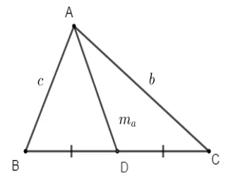 Công thức tính độ dài đường trung tuyến trong tam giác