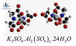 Công thức hóa học của phèn chua KAl(SO4)2.12H2O