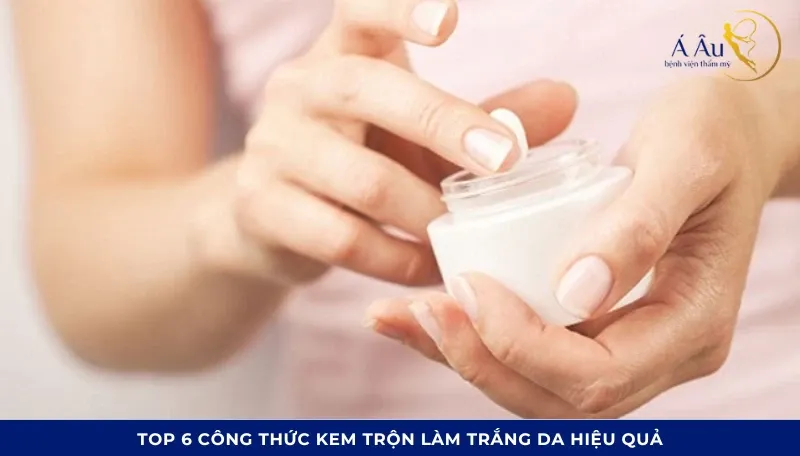 Kem trộn trắng da được pha chế từ nhiều thành phần khác nhau