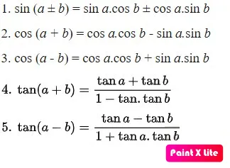 Công thức cộng sin cos tan cot