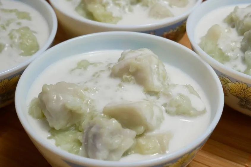 Chè khoai sọ nước cốt dừa thơm béo cho bé yêu