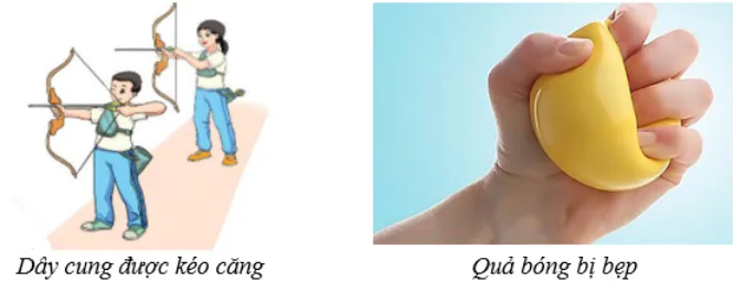 Lò xo bị biến dạng tích trữ thế năng đàn hồi