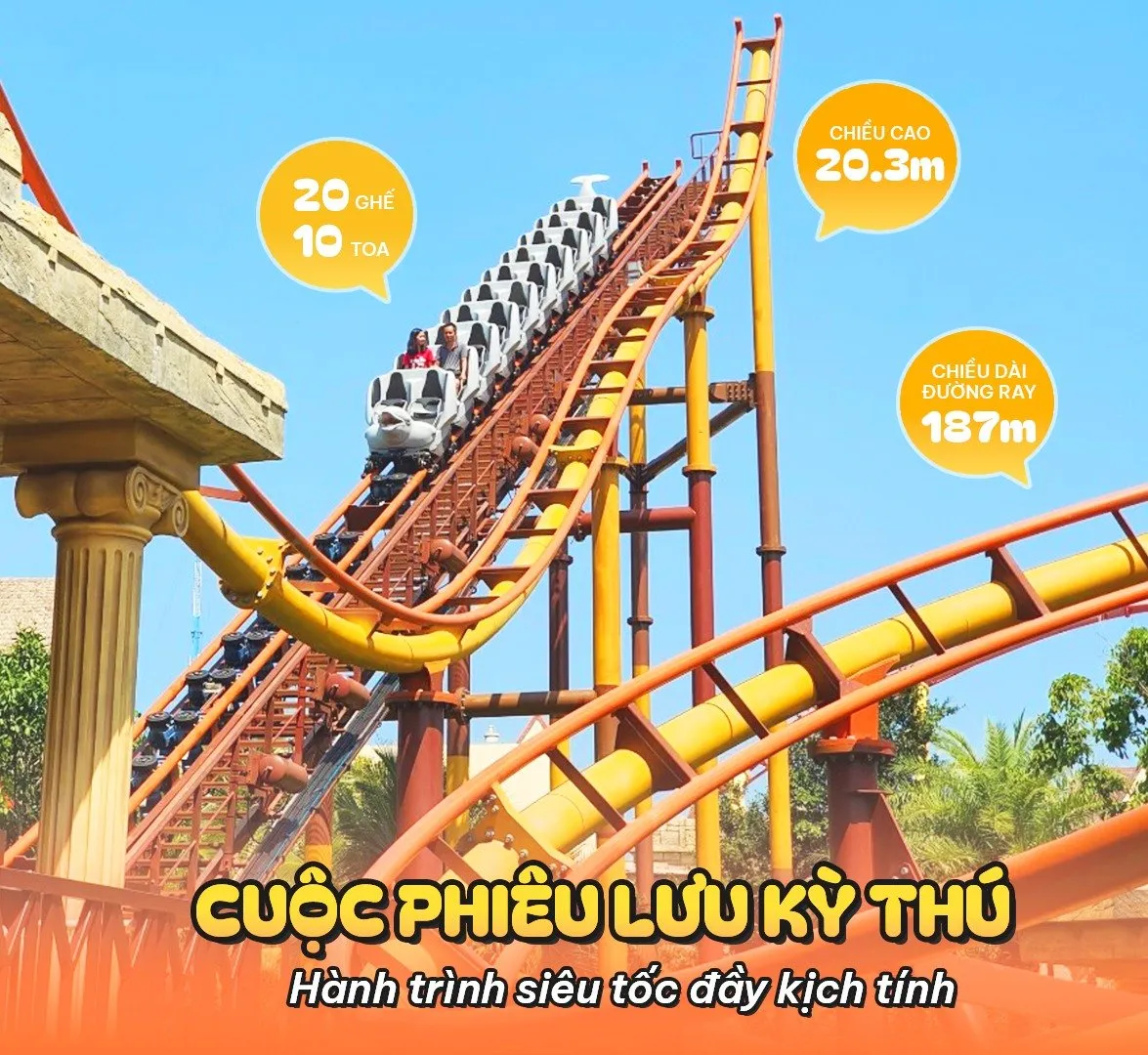 Đừng bỏ lỡ cơ hội trải nghiệm các trò chơi cảm giác mạnh và không gian thư giãn tại Grand Park