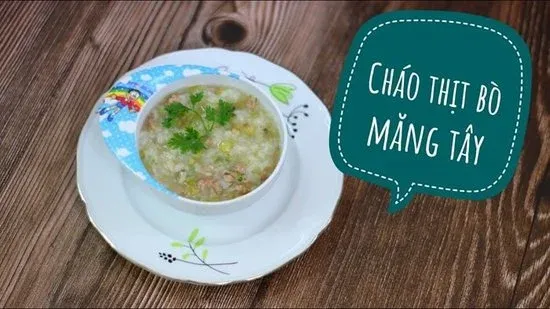 chao thit bo mang tay