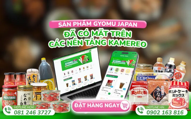Kamereo là đối tác phân phối các sản phẩm chính hãng từ Gyomu Super
