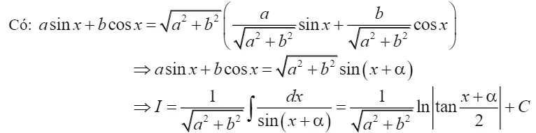 Kỹ thuật đặt ẩn phụ cho hàm lượng giác chứa cả sin và cos