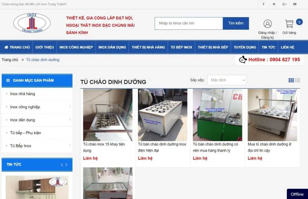 tủ bán cháo dinh dưỡng đà nẵng