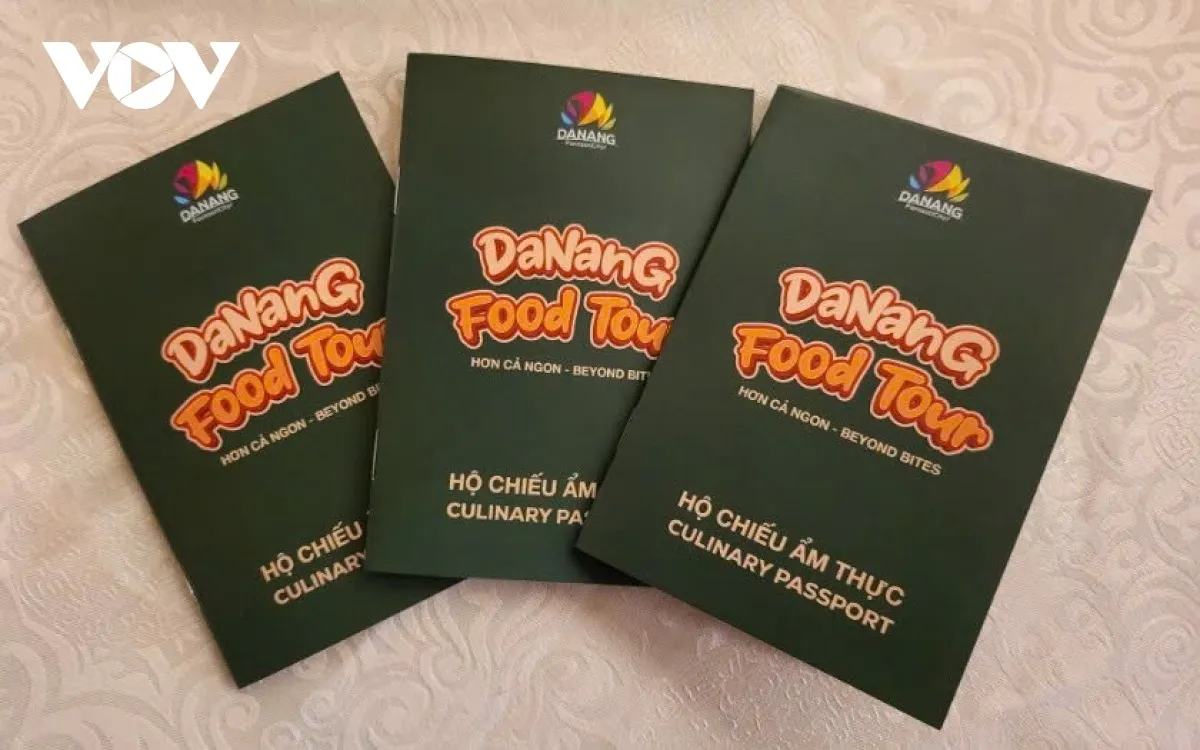 Mẫu hộ chiếu ẩm thực độc đáo dành cho du khách tham gia lễ hội ẩm thực Đà Nẵng.