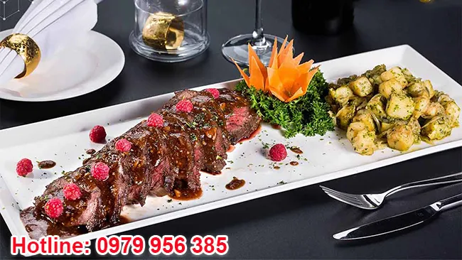 Bản thiết kế menu tối giản nhưng sang trọng cho không gian tiệc cao cấp