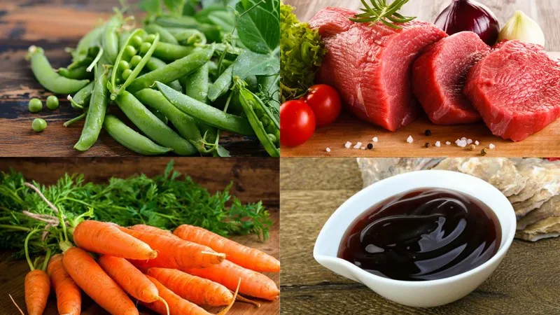 Nguyên liệu món ăn đậu hà lan xào thịt bò