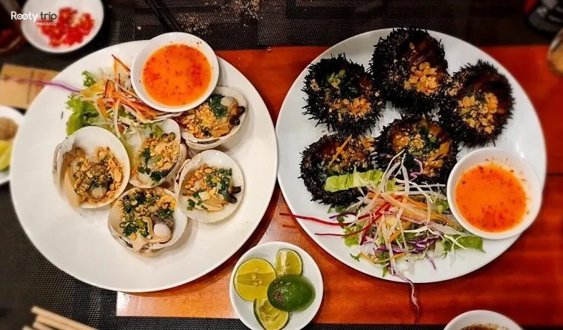 Đồ ăn tại Biên Hải Quán Phú Quốc