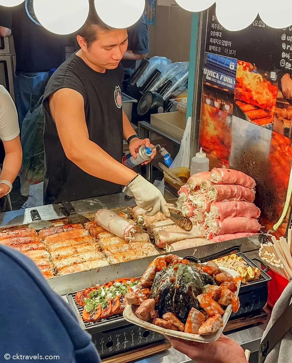 Jeju Island Black Pork street food korea