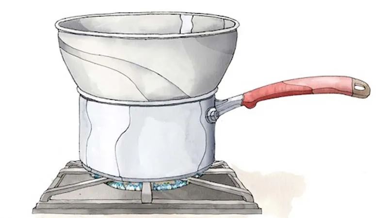 Nồi dùng để đun sáp cách thủy, giúp kiểm soát nhiệt độ sáp wax lông an toàn