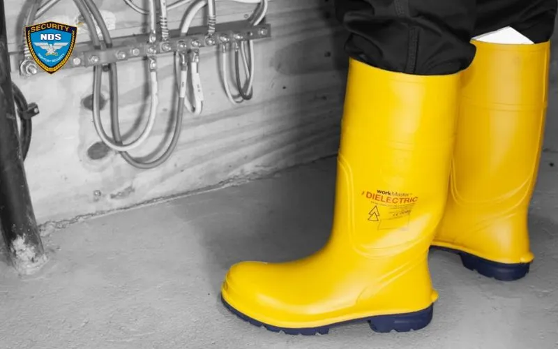 Giày bảo hộ cách điện giúp ngăn dòng điện truyền qua cơ thể xuống sàn nhà