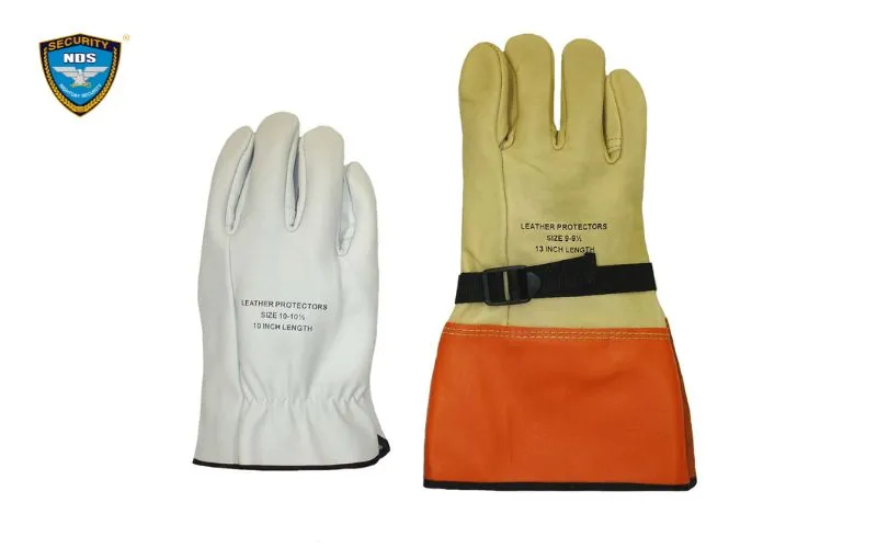 Găng tay da bảo vệ chống tác động cơ học bọc ngoài găng cách điện