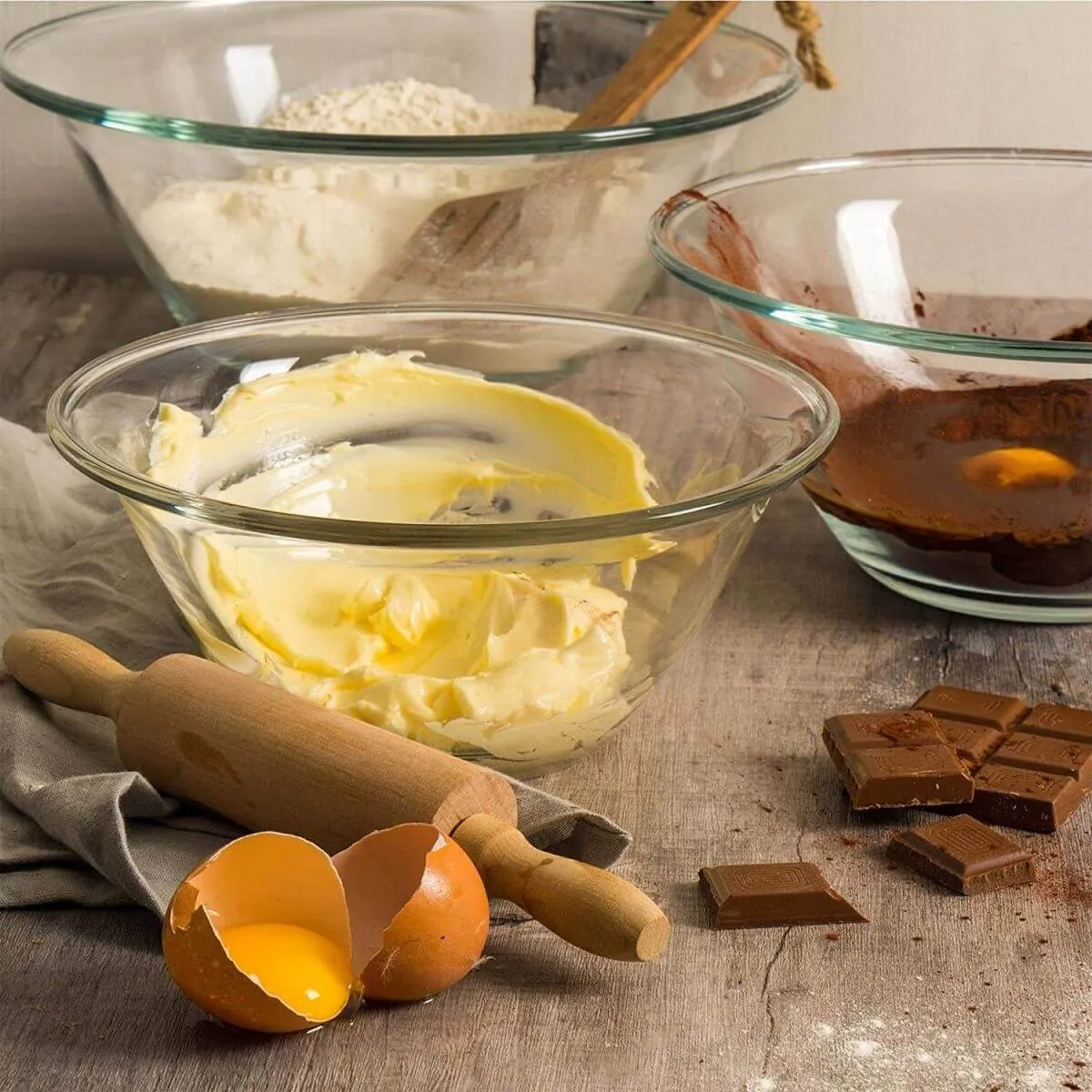 Tô trộn bột bằng inox chuyên dụng