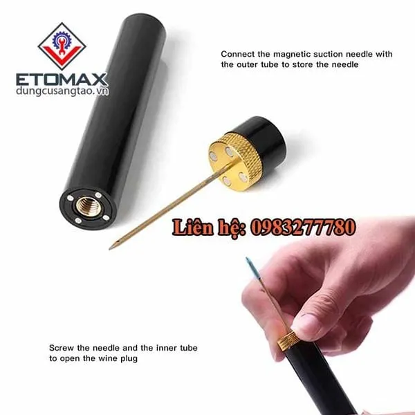 Dụng cụ mở rượu vang áp lực V3