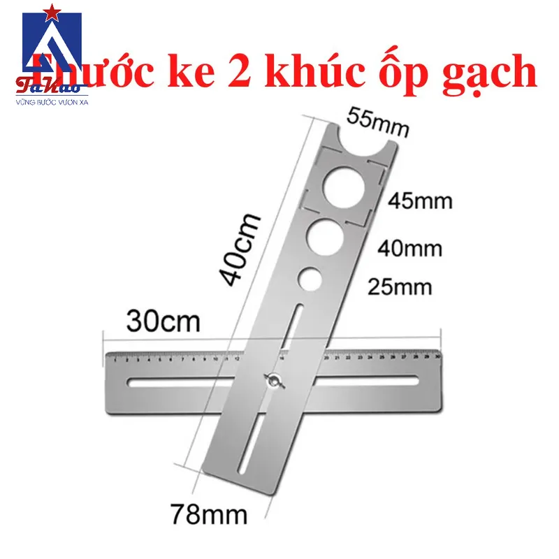 Thước dây 5m và thước thủy 60cm là công cụ đo đạc cơ bản đảm bảo độ chính xác trong ốp lát