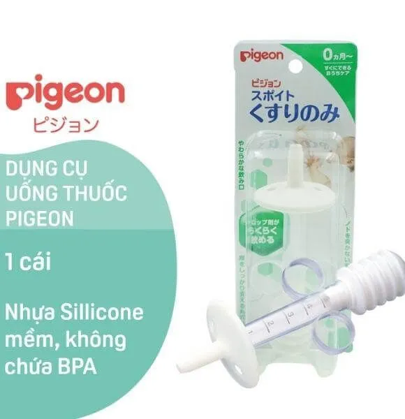 Dụng cụ uống thuốc Pigeon hữu ích và an toàn cho bé