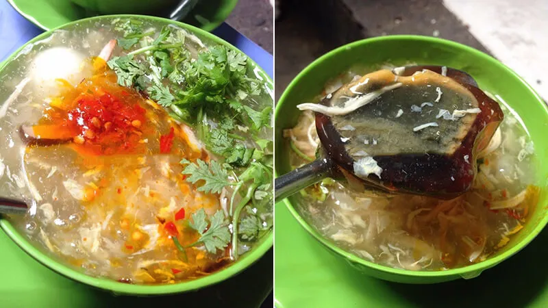 Súp cua nhà thờ Đức Bà với trứng bắc thảo đặc trưng