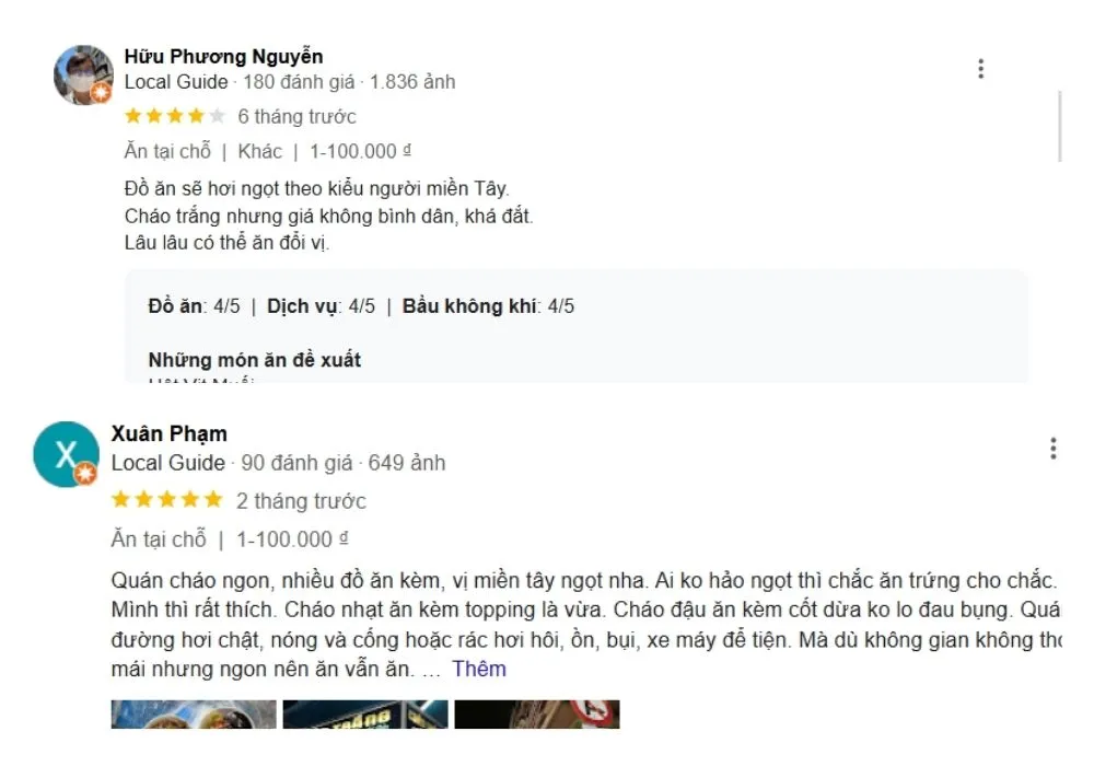 Mặc dù giá rất bình dân nhưng món ăn vẫn được đánh giá rất cao về chất lượng