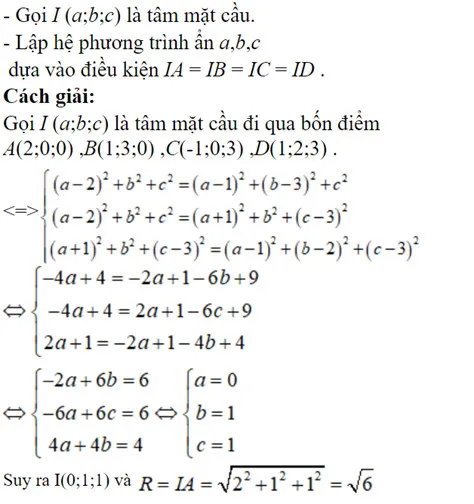 Hệ bốn phương trình bốn ẩn