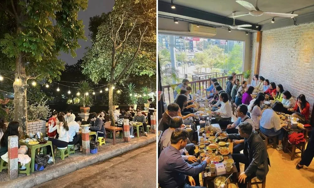 Quán thường đông khách từ chiều tối đến đêm muộn