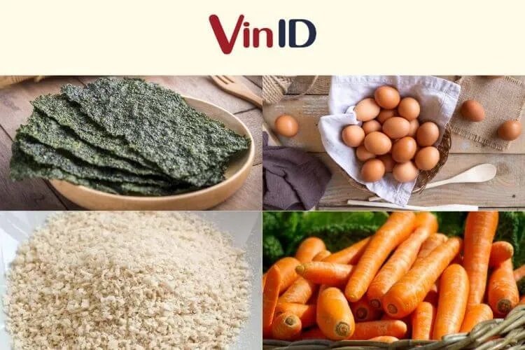 Nguyên liệu làm cơm cuộn kimbap chiên xù