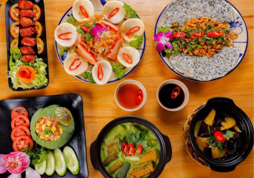 Thực đơn chay đa dạng kết hợp truyền thống và hiện đại của nhà hàng