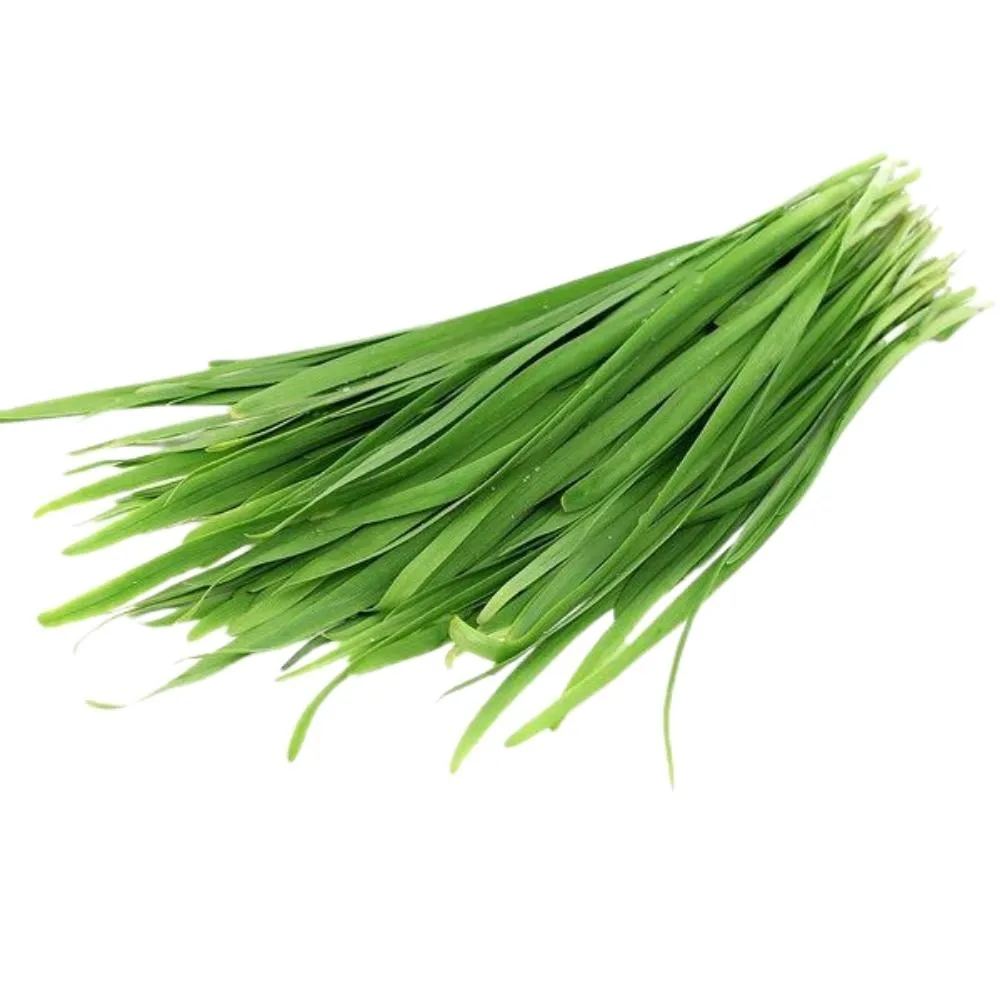 Lá hẹ tươi chuẩn bị cho cách nấu canh hẹ đậu hũ chay