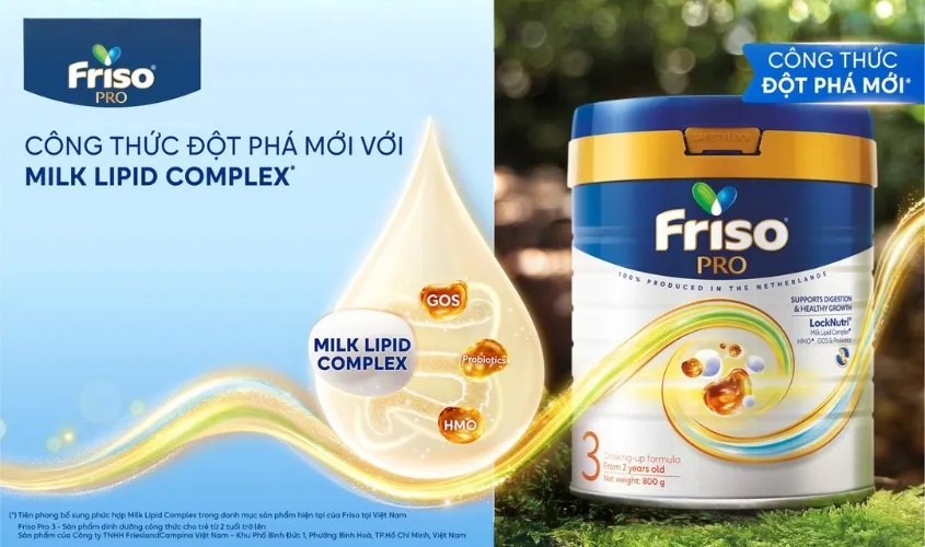 Bổ sung sữa công thức Friso Pro hỗ trợ hệ miễn dịch cho bé