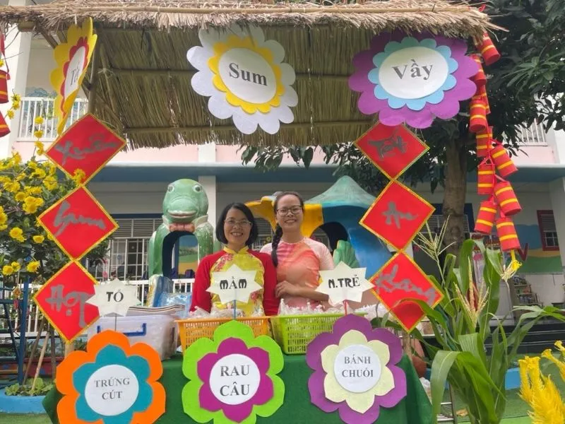 Gian hàng mầm non Hoa Mai