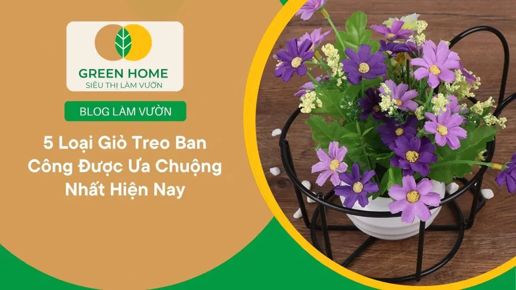 Giải pháp giỏ treo thông minh giúp tăng 30% diện tích trồng trọt tại chung cư