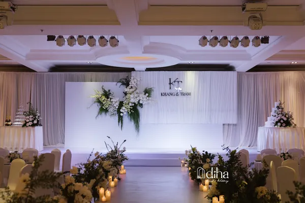 Chi tiết trang trí bàn tiệc theo tiêu chuẩn quốc tế tại Becamex