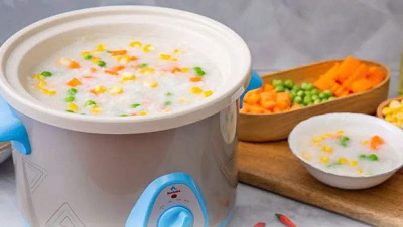 Nồi nấu chậm Bonbébé 2.5 lít BB-17 lòng nồi sứ an toàn