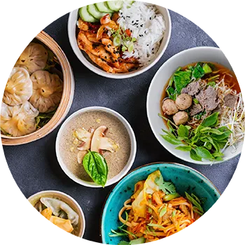 Đa dạng lựa chọn thực đơn khi đặt đồ ăn đà nẵng trực tuyến