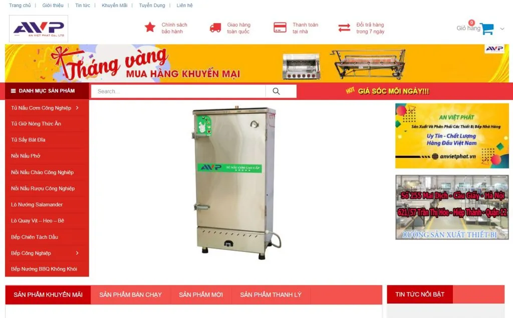 tủ bán cháo dinh dưỡng hà nội