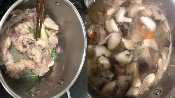 Hầm vịt tiềm ớt hiểm với cà rốt và nấm đông cô