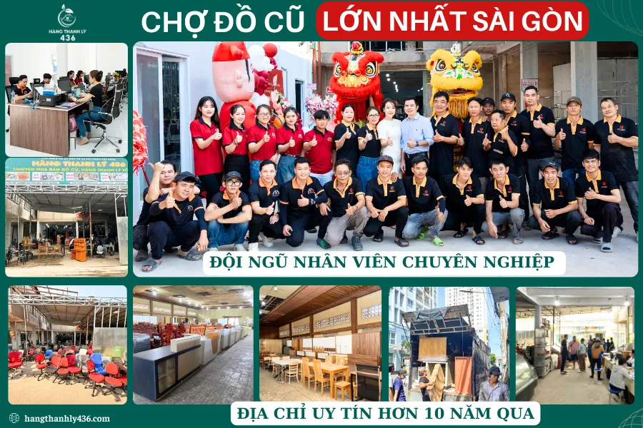 Kho bàn ghế quán ăn cũ đa dạng