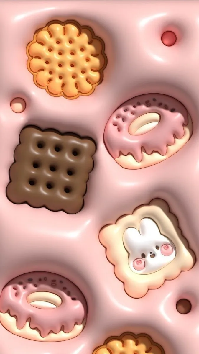 Hình nền đồ ăn cute bé nhỏ