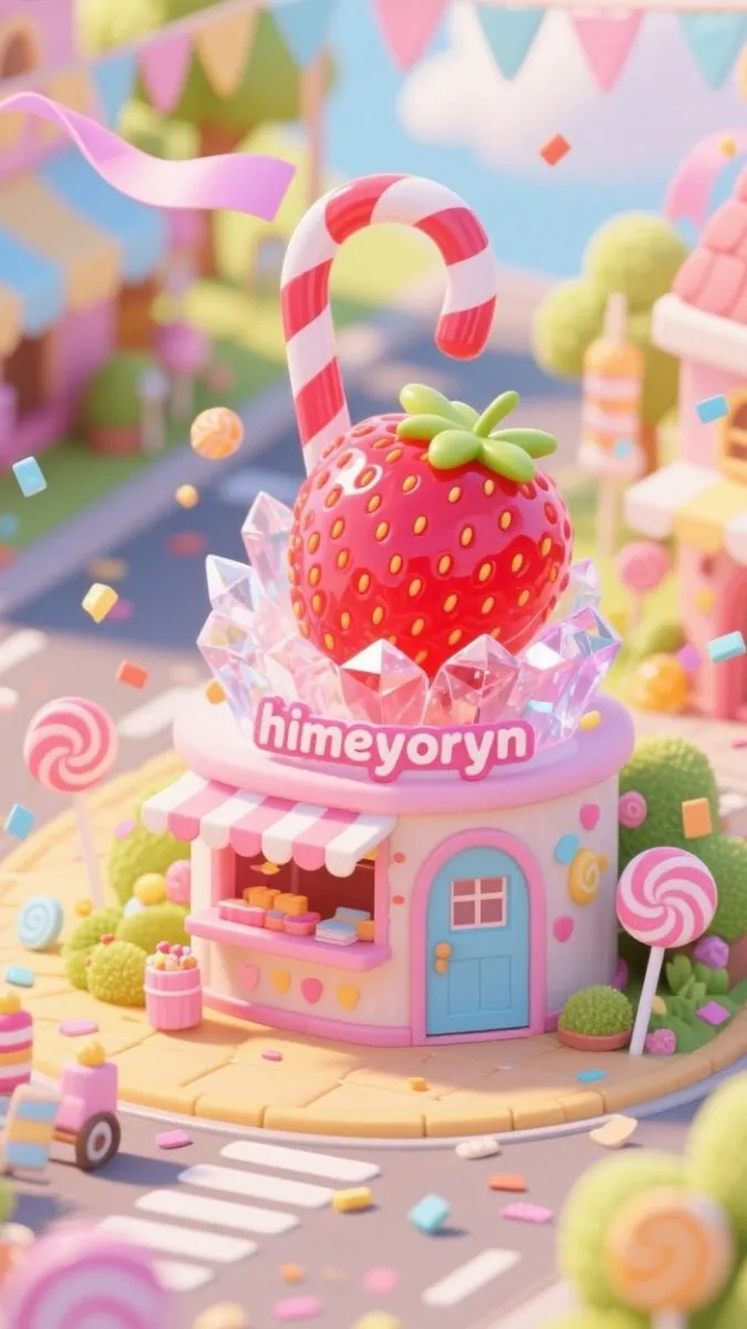 Hình nền đồ ăn cute lấp lánh