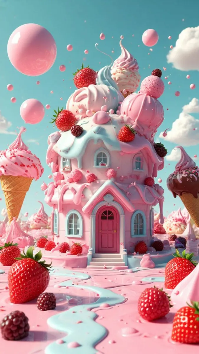 Hình nền đồ ăn cute mềm mại