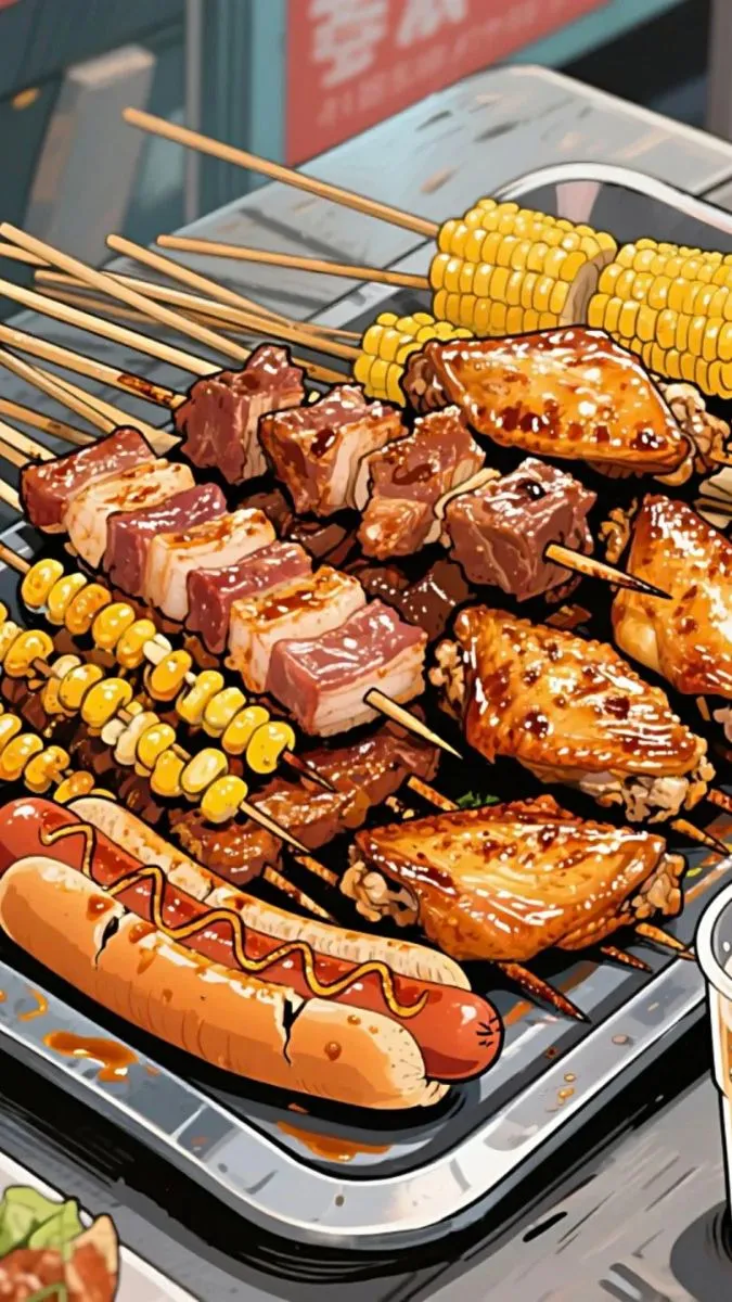 Hình nền đồ ăn cute bé xíu