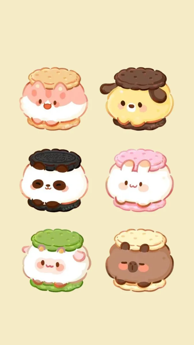 Hình nền đồ ăn cute cực sáng