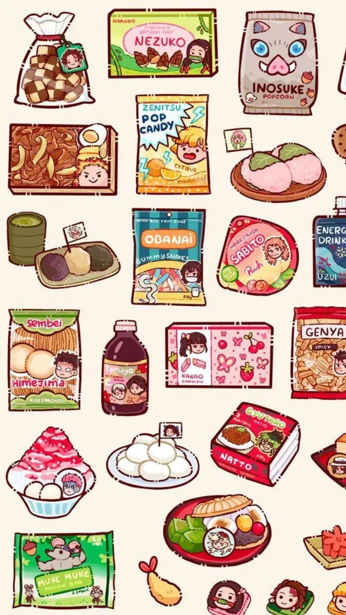 Hình nền đồ ăn cute tươi rói