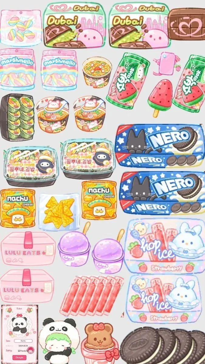 Hình nền đồ ăn cute cực mới